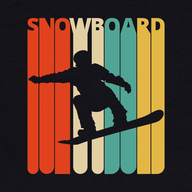 Snowboard Silhouette, retro design. by MadebyTigger